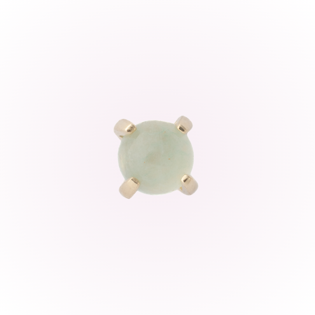 Light Green Aventurine (14k) - Single Earring