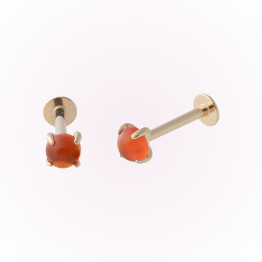 Red Agate (14k) - Single Earring