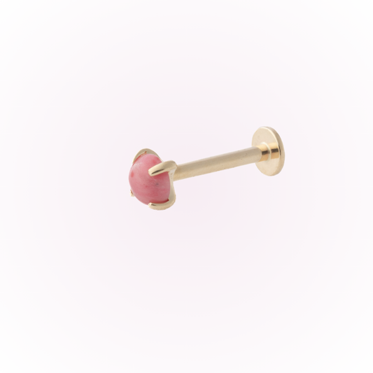 Rhodochrisite (14k) - Single Earring
