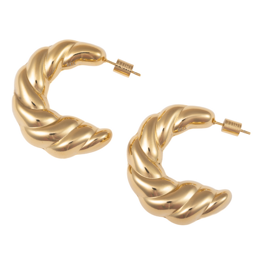"Luna" in Gold Plated – Sold as a Pair or Individually