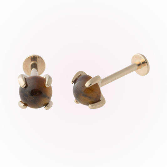 Tigers Eye (14k) - Single Earring