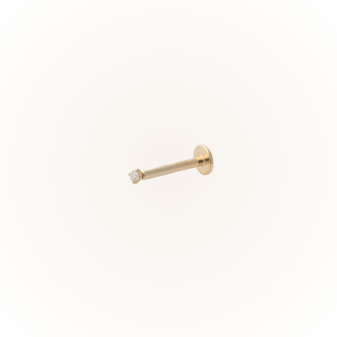 Diamond - Diamond Threadless Flatback Stud