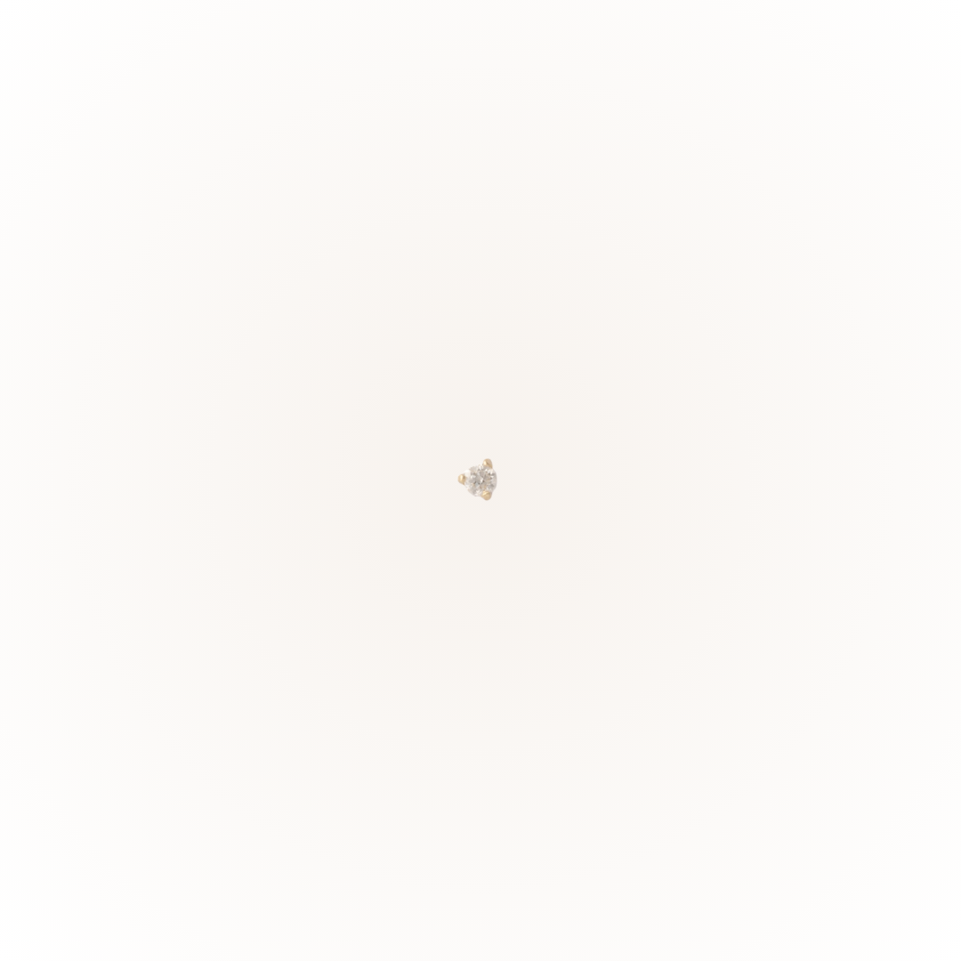 Diamond - Diamond Threadless Flatback Stud