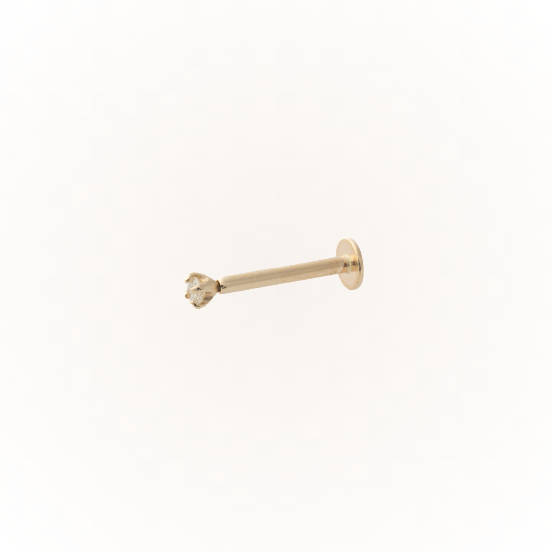 Diamond - Diamond Threadless Flatback Stud