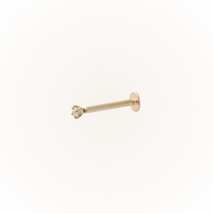 Diamond - Diamond Threadless Flatback Stud