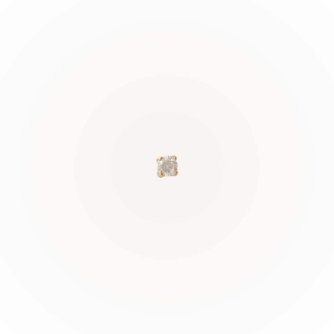 Diamond - Diamond Threadless Flatback Stud