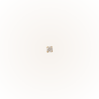 Diamond - Diamond Threadless Flatback Stud