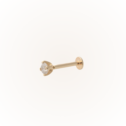 Diamond - Diamond Threadless Flatback Stud