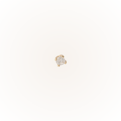 Diamond - Diamond Threadless Flatback Stud