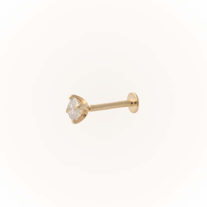 Diamond - Diamond Threadless Flatback Stud