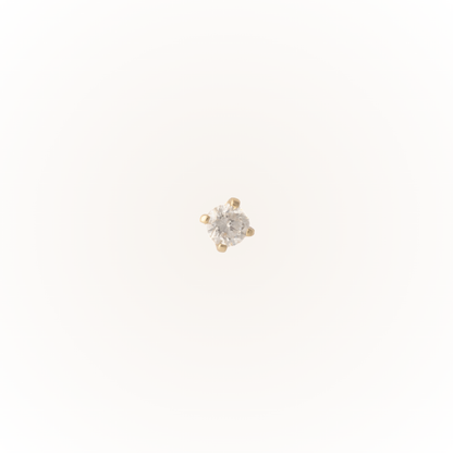 Diamond - Diamond Threadless Flatback Stud