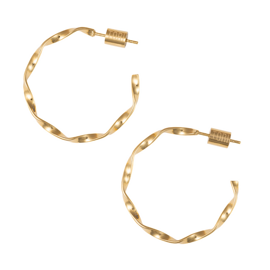 "Alicia" in Gold Plated – Sold as a Pair or Individually