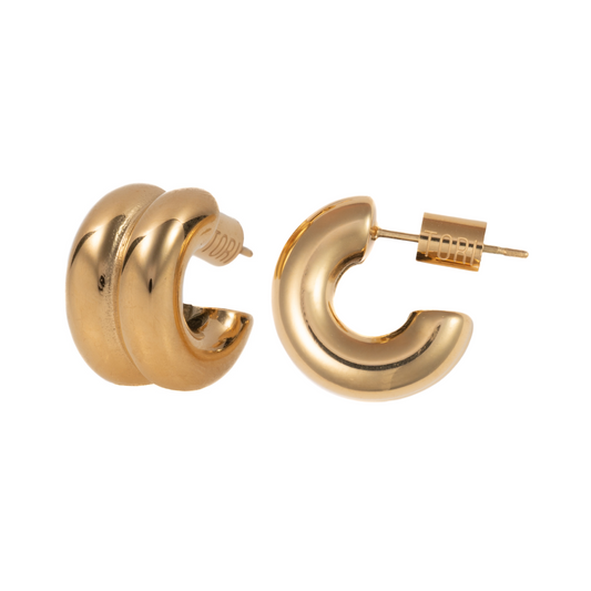"Ariel" in Gold Plated – Sold as a Pair or Individually