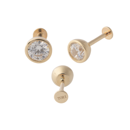 Minimalist Bezel in Yellow Gold – Sold Individually