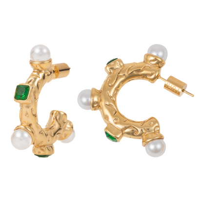 "Pilar" in Gold Plated – Sold as a Pair or Individually
