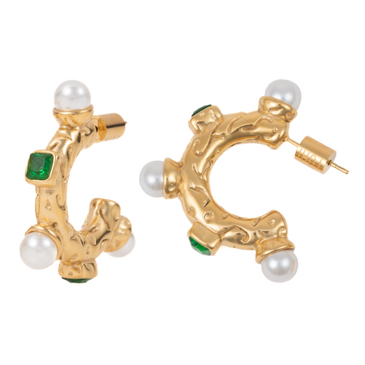 "Pilar" in Gold Plated – Sold as a Pair or Individually