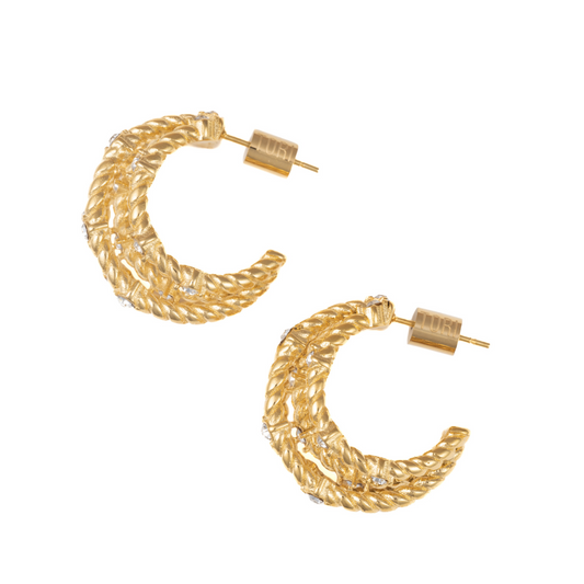 "Savana" in Gold Plated – Sold as a Pair or Individually