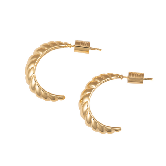 "Gaia" in Gold Plated – Sold as a Pair or Individually