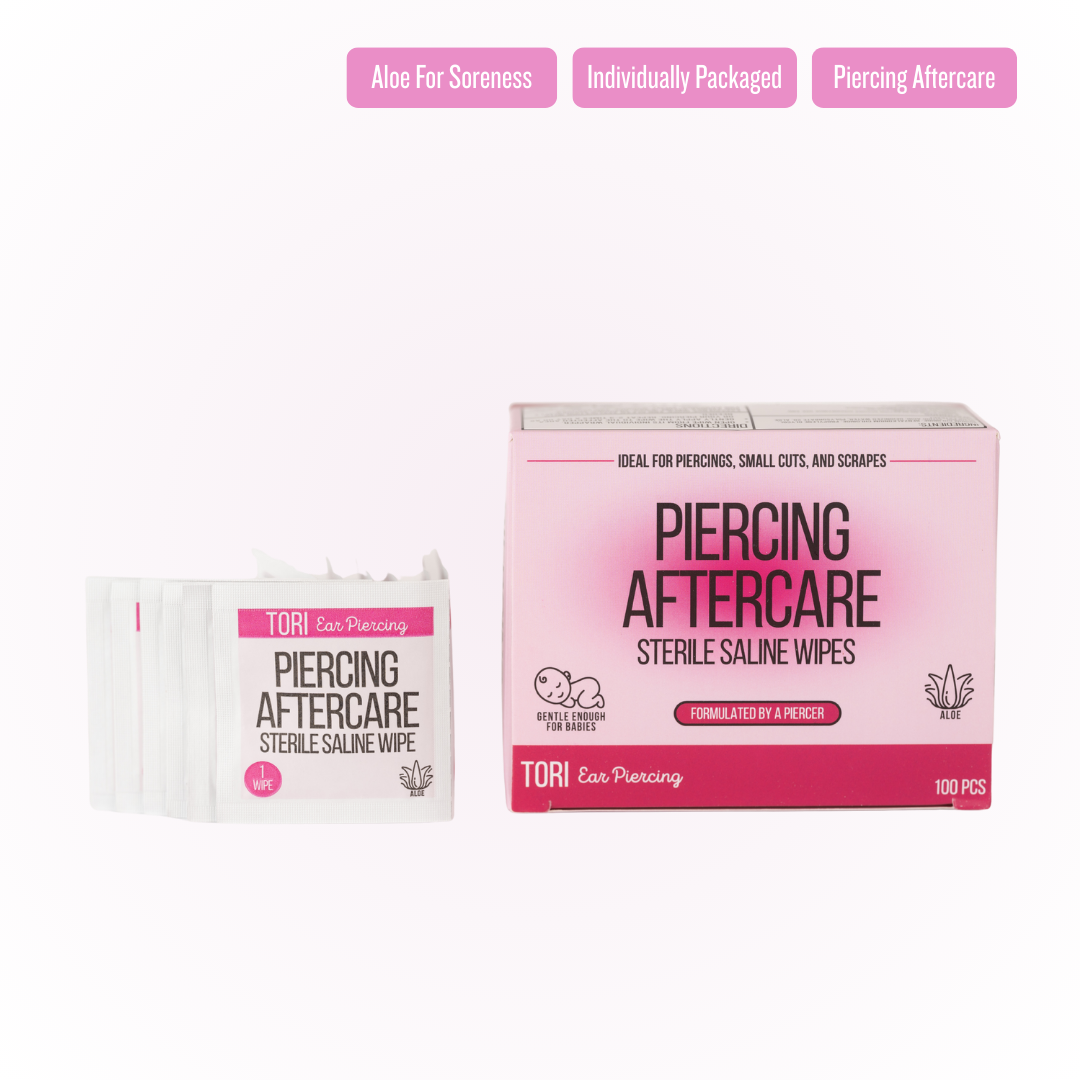 Tori Ear Piercing Saline Wipes