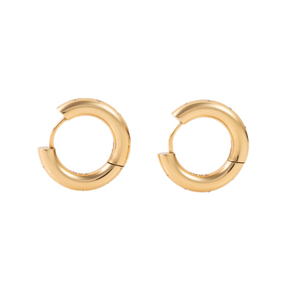 "Ash"  in Gold Plated – Sold as a Pair or Individually