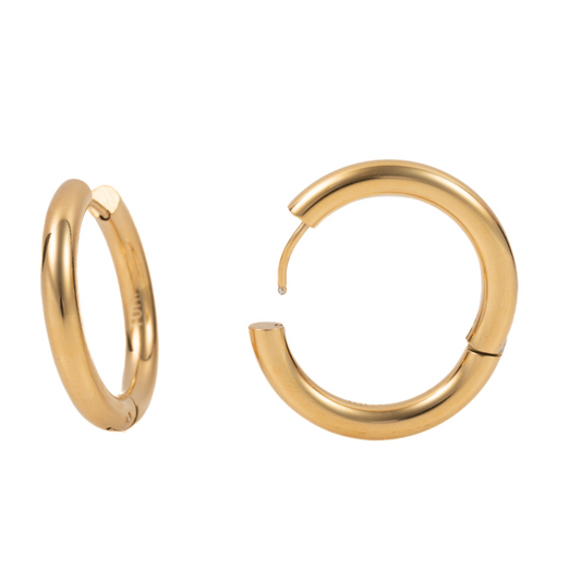 "Victoria" 4mm thickness in Gold Plated – Sold as a Pair or Individually