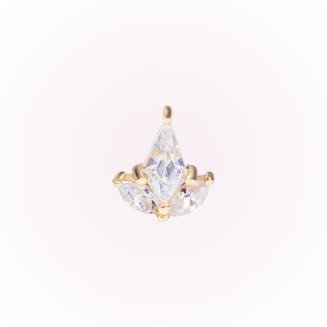 Joyas de la Corona - Broche plano sin rosca