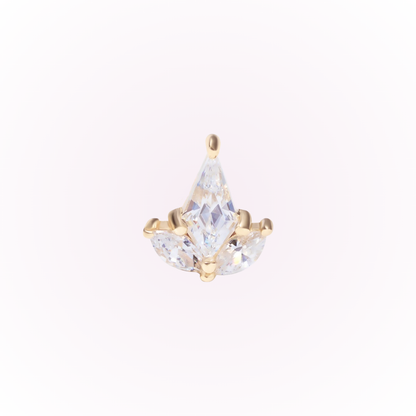 Joyas de la Corona - Broche plano sin rosca