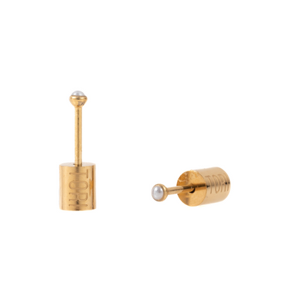 "Mikaela" Pearl in Gold Plated – Sold as a Pair or Individually