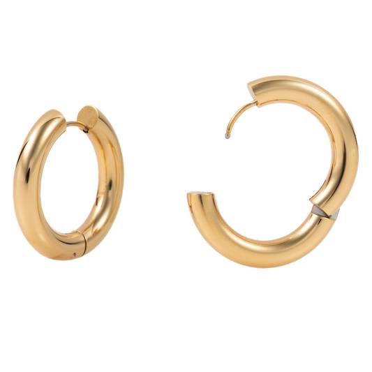 "Victoria" 5mm thickness in Gold Plated – Sold as a Pair or Individually