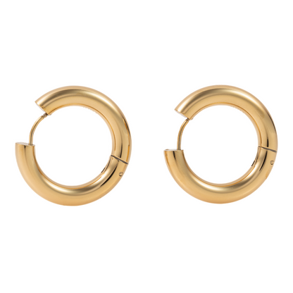 "Victoria" 5mm thickness in Gold Plated – Sold as a Pair or Individually