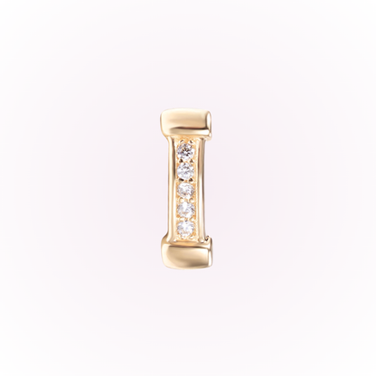 Connection – “I” Bar Cluster Cubic Zirconia Threadless Flat Back Stud