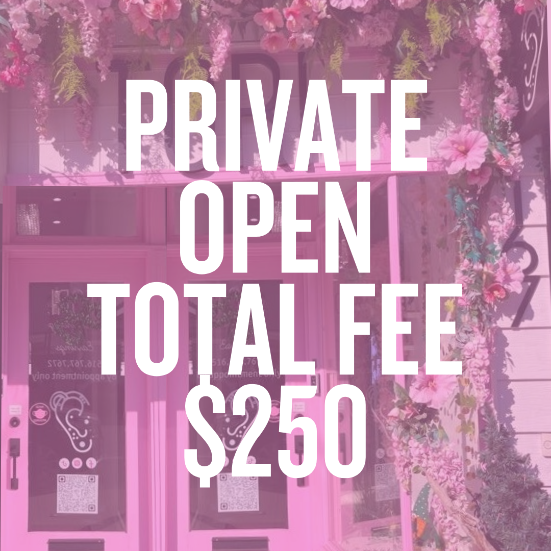 In Studio Private Session - Total Fee
