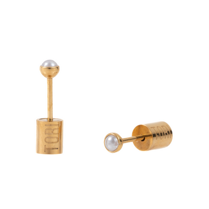 "Mikaela" Pearl in Gold Plated – Sold as a Pair or Individually