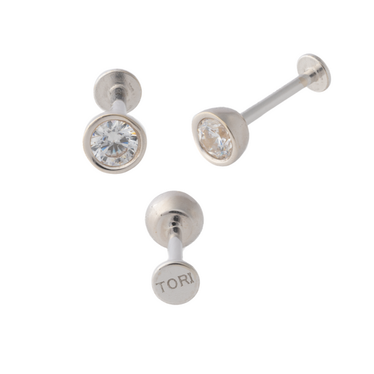 Minimalist Bezel in White Gold – Sold Individually