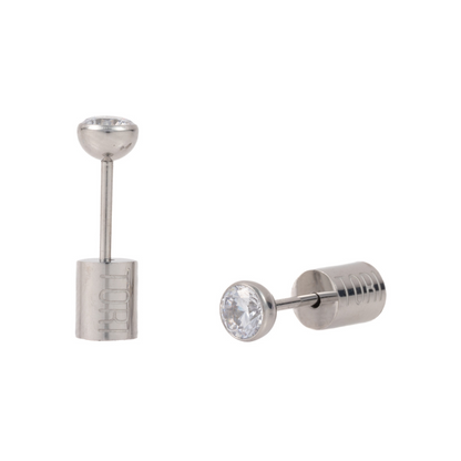 "Mikaela" in Stainless Steel – Sold as a Pair or Individually