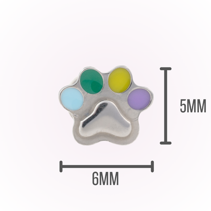 Paw Parade - Tachuela plana sin rosca