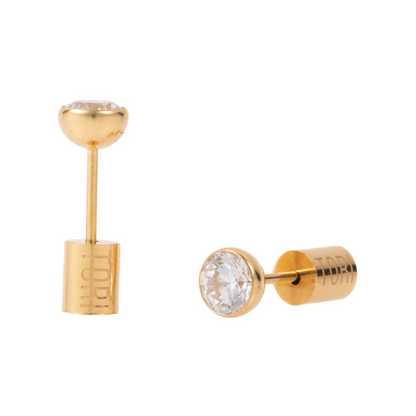 "Mikaela" in Gold Plated – Sold as a Pair or Individually