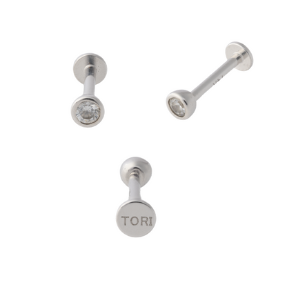Minimalist Bezel in White Gold – Sold Individually