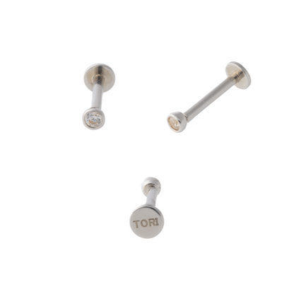 Minimalist Bezel in White Gold – Sold Individually