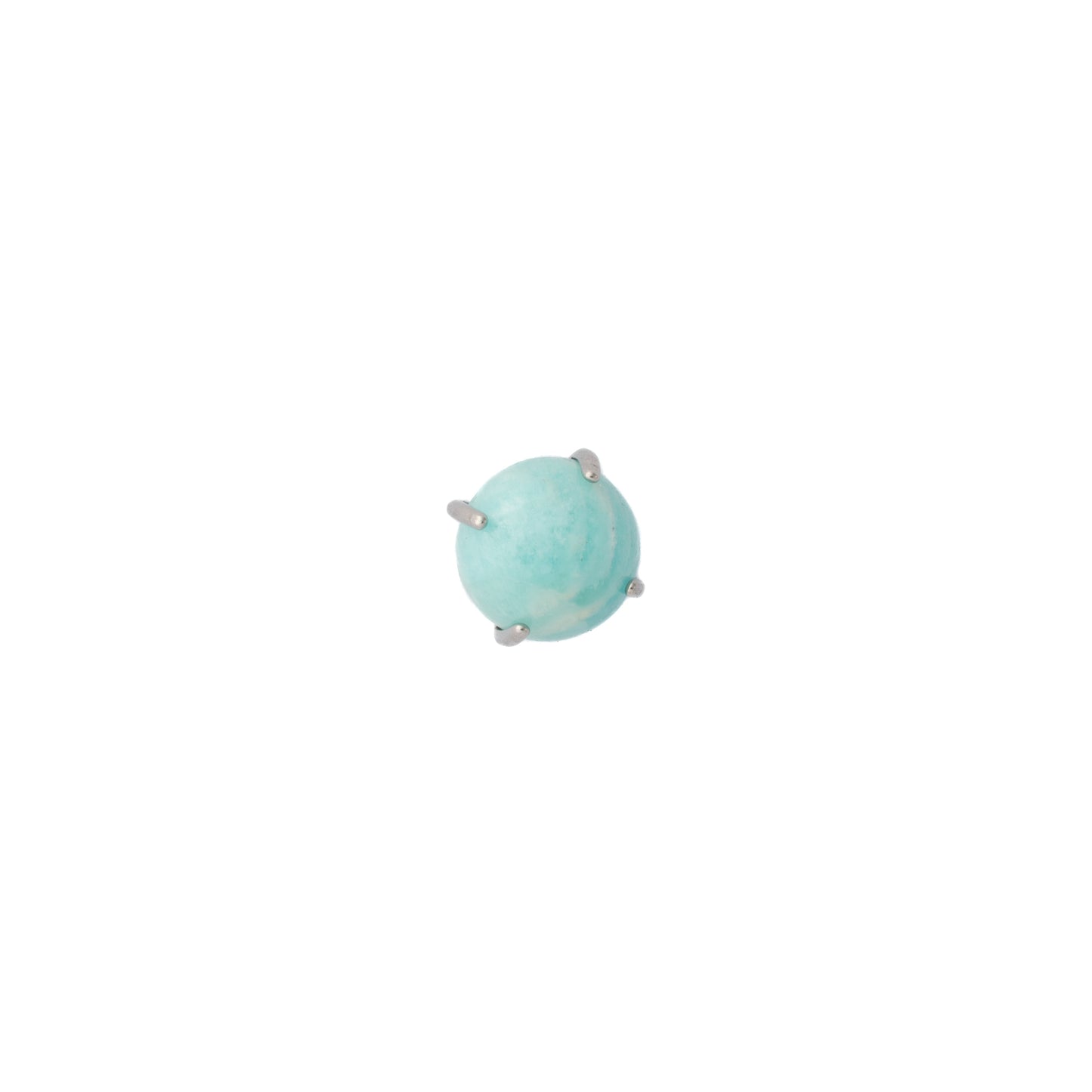 Amazonite (Titanium) - Single Earring