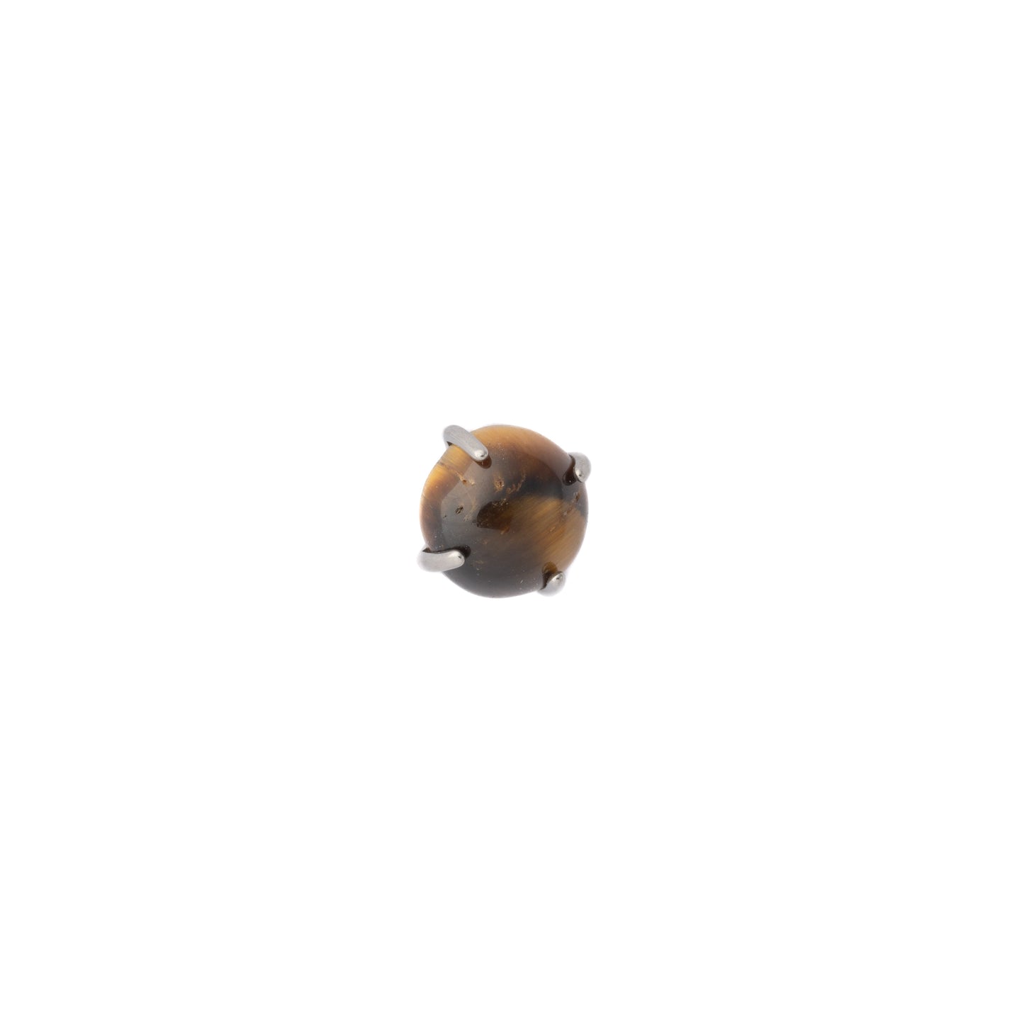 Tigers Eye (Titanium) - Single Earring