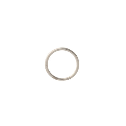 Minimalist Hinged Hoop in White Gold – Sold Individually