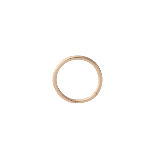 Minimalist Hinged Hoop in Rose Gold – Sold Individually