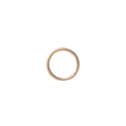 Minimalist Hinged Hoop in Rose Gold – Sold Individually