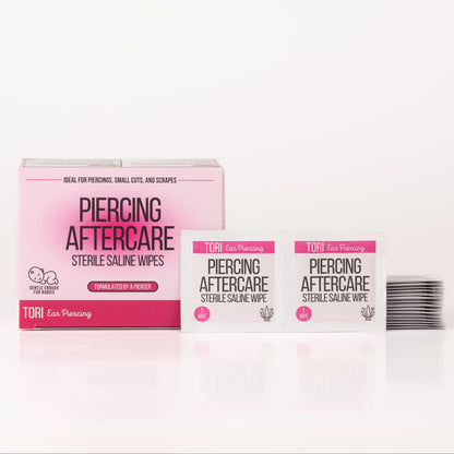 Tori Ear Piercing Saline Wipes