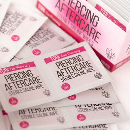 Tori Ear Piercing Saline Wipes