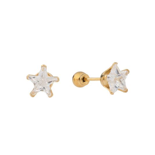 Cosmic Queen - Giant CZ Star Prong Set