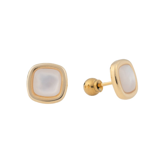 Radiance – 8mm Square Stone Stud