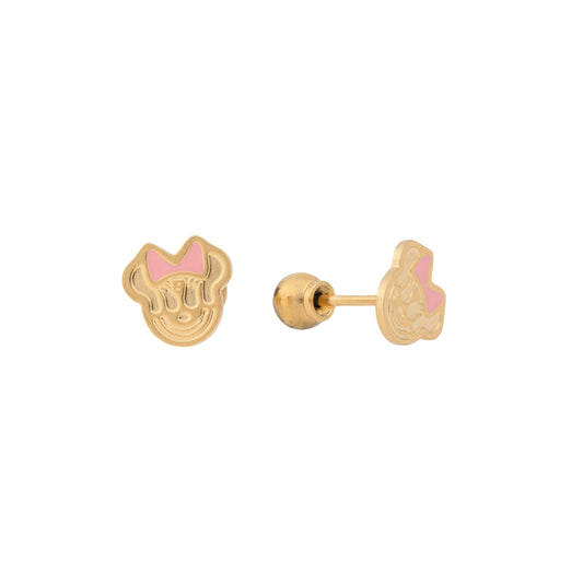 Rosie Bow – Engraved Stud Earrings