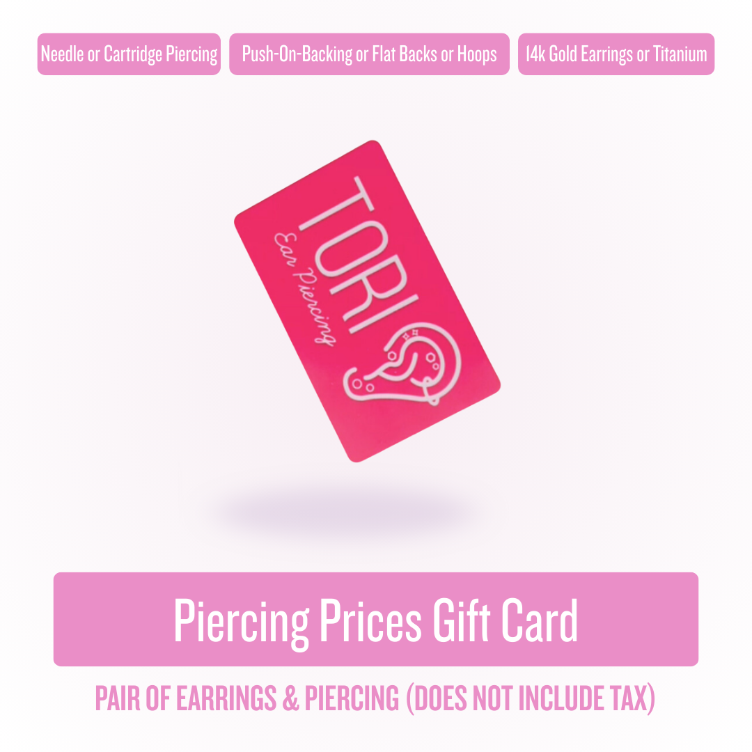 Tarjeta de regalo digital - Precios de piercings
